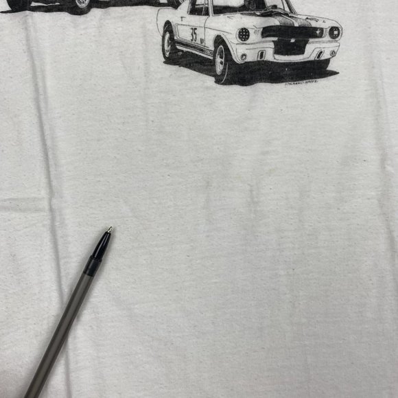 Vintage 70s Shelby Cobra T Shirt Mens Small Medium Healthknit Tag Auto Cars Ford - Picture 13 of 15